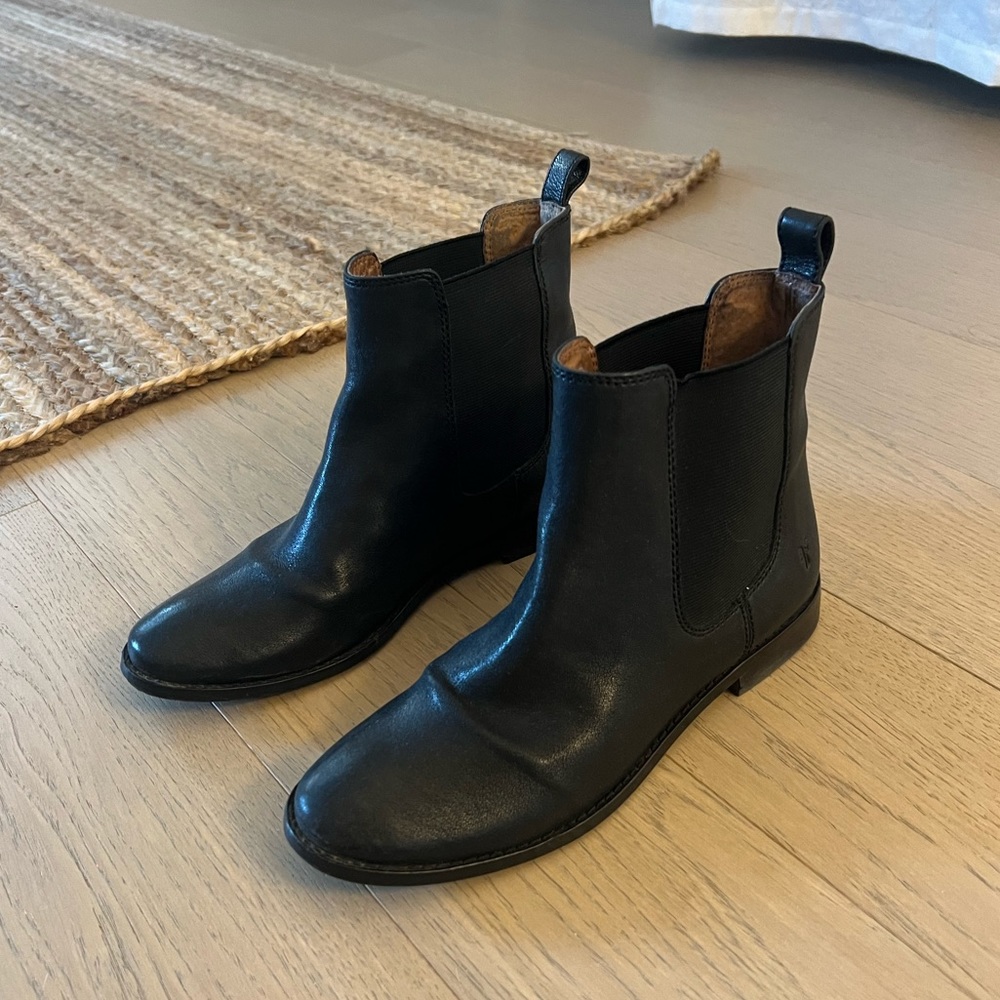 Frye Black Chelsea Boots